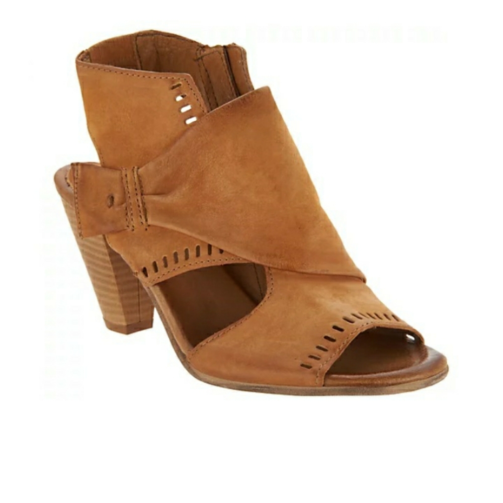 Mix Moons Open Toe Block Heel Sandals Shoes